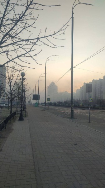 Киев накрыло "грязное" облако: в Сети публикуют тревожные кадры