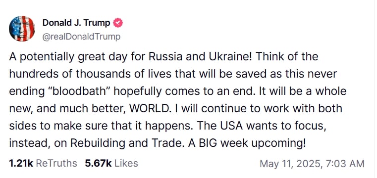 "Большая неделя", - Трамп сделал новое заявление об Украине и РФ после отказа Путина от перемирия