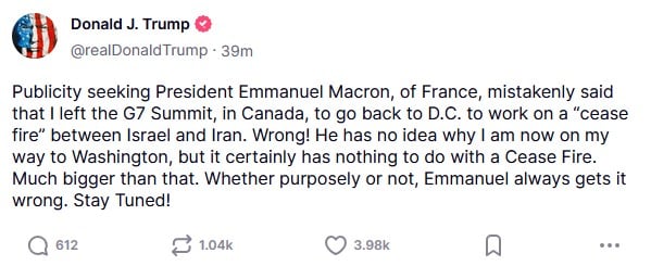 ​"Эмманюэль всегда понимает неправильно", – Трамп "наехал" на Макрона