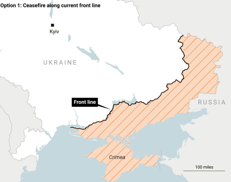 The Times публикует карты возможных "границ Украины" после переговоров с РФ
