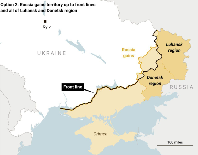 The Times публикует карты возможных "границ Украины" после переговоров с РФ