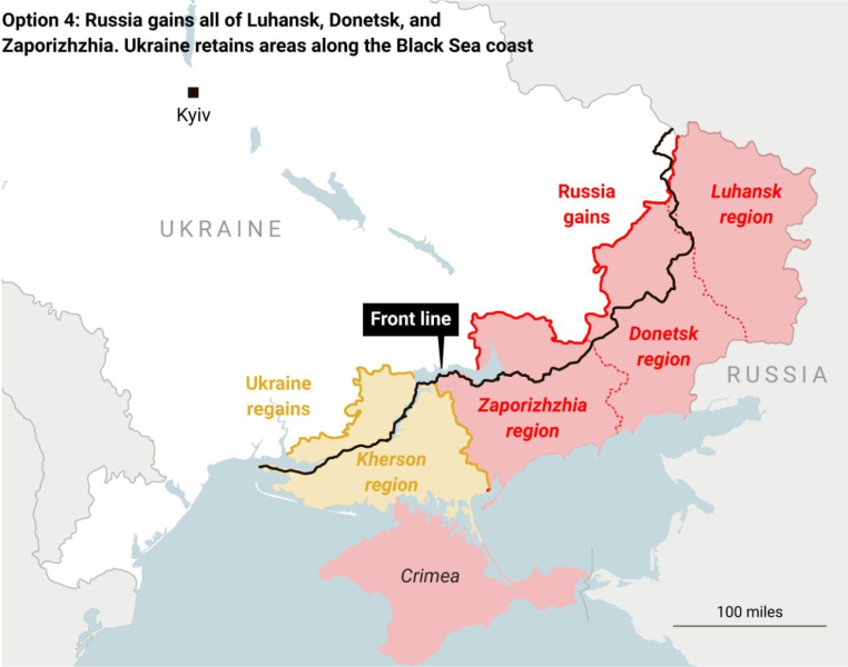 The Times публикует карты возможных "границ Украины" после переговоров с РФ