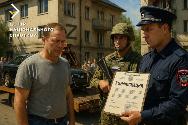 В Луганске оккупанты придумали способ изъятия у украинцев автомобилей  - ЦНС
