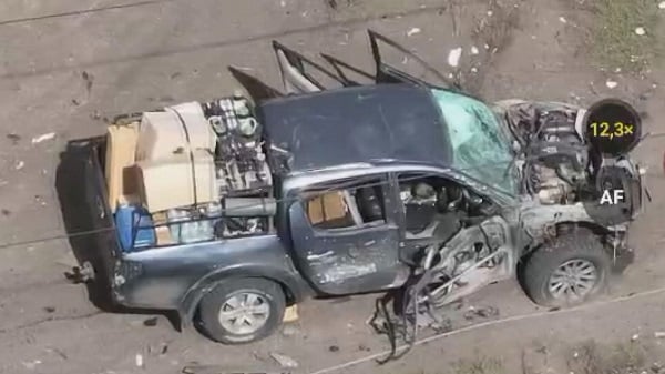 На выезде из Покровска под авто военкора Ольги Калиновской взорвалась мина – видео детонации