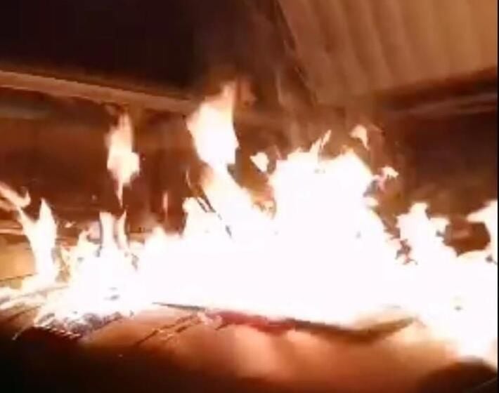 Партизаны "Атеш" совершили диверсию возле Бердянска &ndash; появились кадры сожженной техники оккупантов