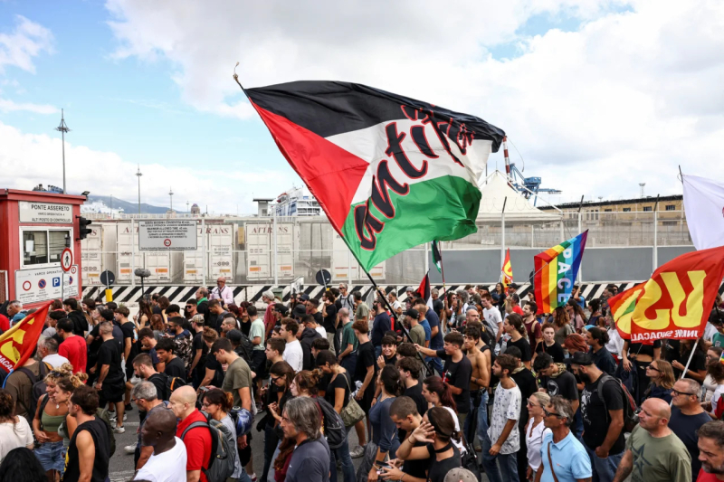 В Италии начались массовые протесты из-за отказа Мелони признать Палестину