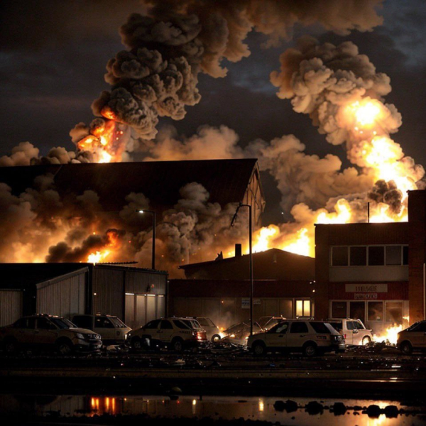 В Великобритании мощный взрыв потряс город Суиндон: промышленный склад охвачен пламенем &ndash; СМИ