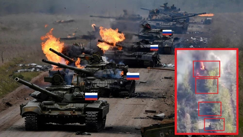 ВСУ из "Хаймарсов" разгромили колонну россиян под Покровском: много погибших, горит техника