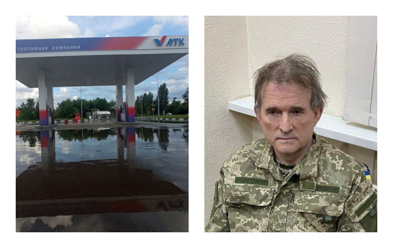 Топливный кризис в России ударил по куму Путина – заправки Медведчука остались без бензина