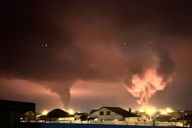 Пожар на электроподстанции в Белгородской области