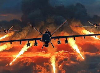 Массированная атака дронов: Минобороны заявляет о 141 сбитом беспилотнике и пожарах