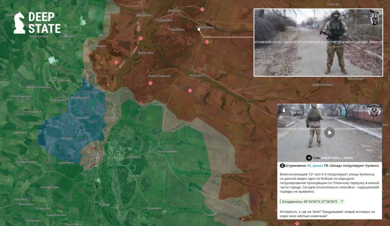 Российские военные сфальсифицировали видео о захвате Купянска