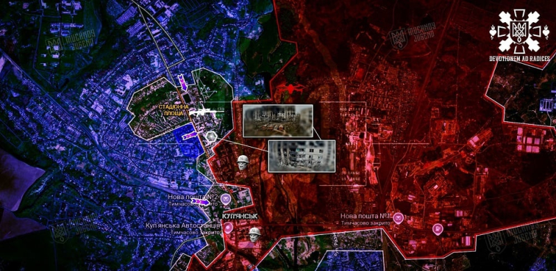 Позиции ВСУ в Новопавловке