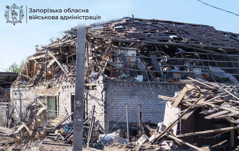 Разрушения в результате обстрела