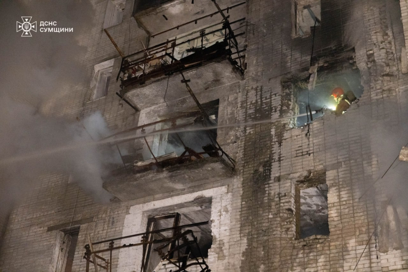 Последствия обстрела Днепропетровщины