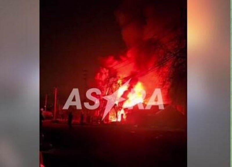 Танкер в Ростовском порту после атаки