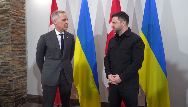 Зеленский и Карни на встрече