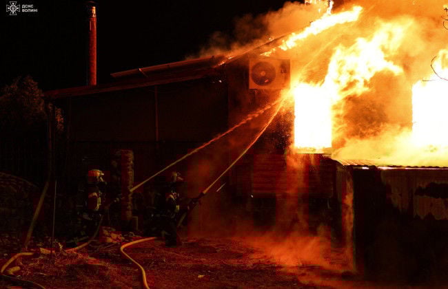 Атака российских дронов в новогоднюю ночь