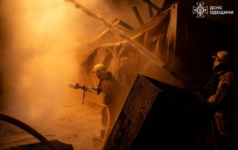 Последствия обстрела Одессы