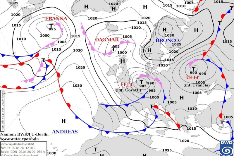 Циклон Ulli накрывает Украину: мороз, штормовой ветер и опасная гололедица