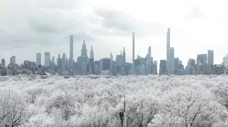 Арктический шторм в США