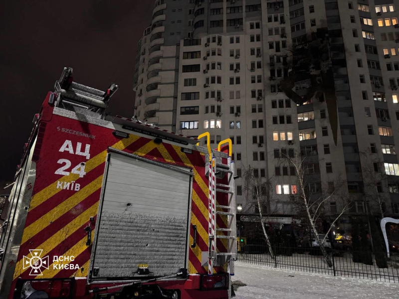 Последствия ракетного удара по Украине