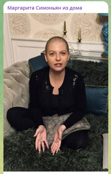 Симоньян в период лечения