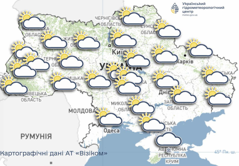 Карта температур