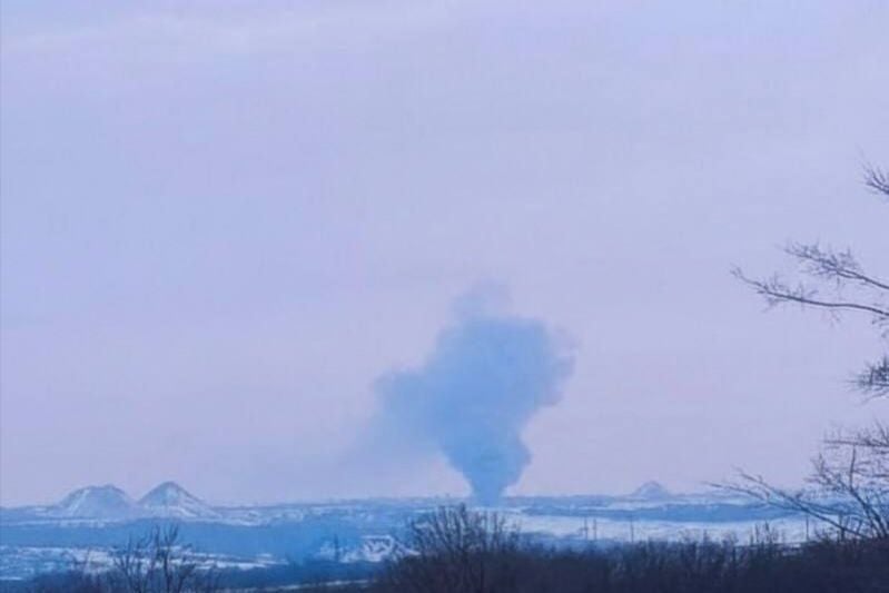 Пожар на подстанции в Антраците