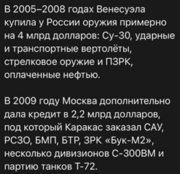 Российское вооружение в Венесуэле
