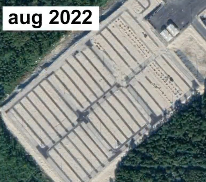 Рост территории кладбища