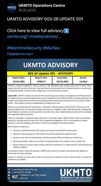 Морской коридор под напряжением
