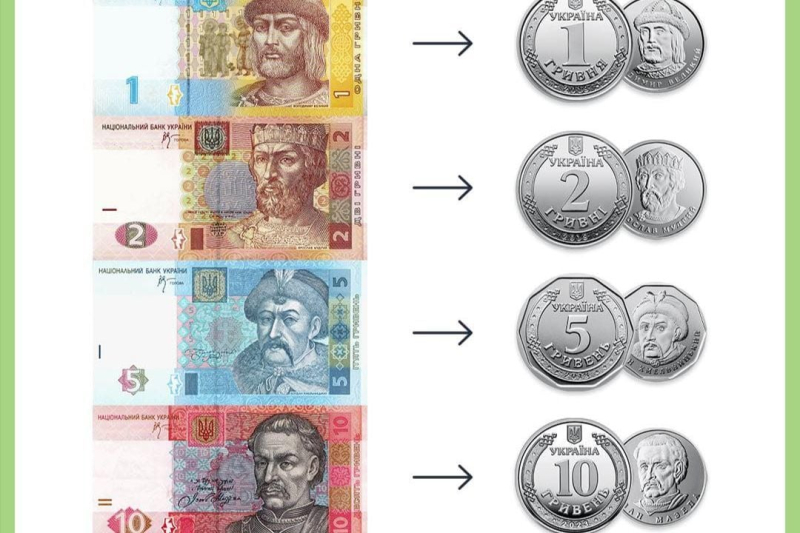 Нацбанк Украины объявил о полной замене мелких купюр на монеты
