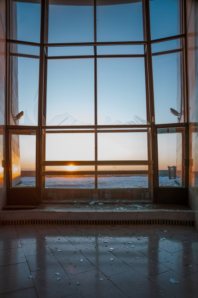 Разрушения в музее