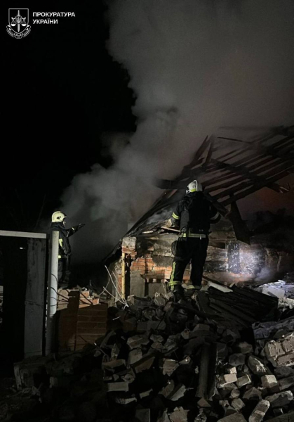 Разрушения после атаки