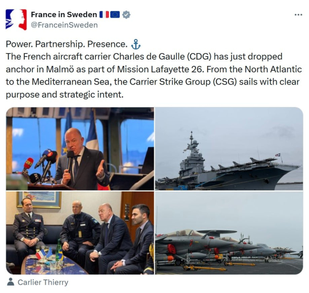 Российский беспилотник подкрался к единственному авианосцу Франции и поплатился