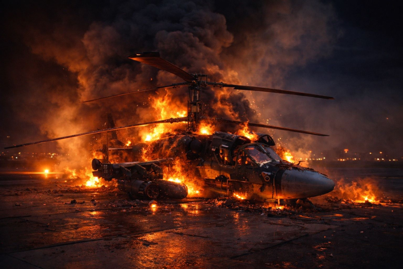 Уничтожение вертолетов ВСУ