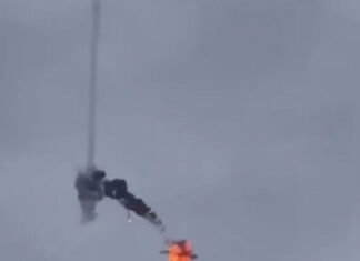 F-16 уничтожил российский дрон: зрелищный воздушный бой над украинским небом