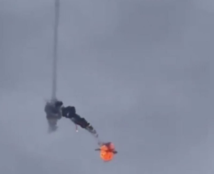 F-16 уничтожает российский дрон Shahed-136