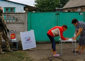 Россия начала псевдовыборы на оккупированных территориях Украины под прикрытием автоматов