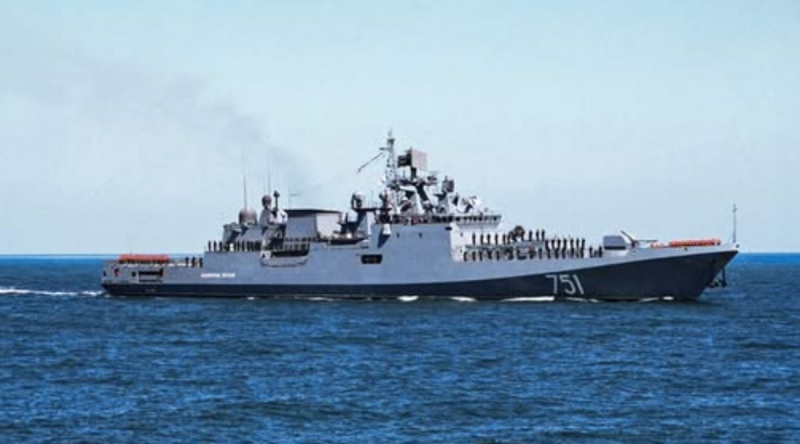 Удар Украины по фрегату Адмирал Эссен