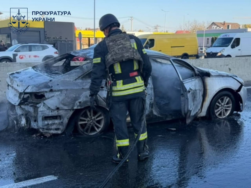 Последствия атаки БПЛА РФ возле трассы Киев – Одесса: горят автомобили, есть погибшие и раненые