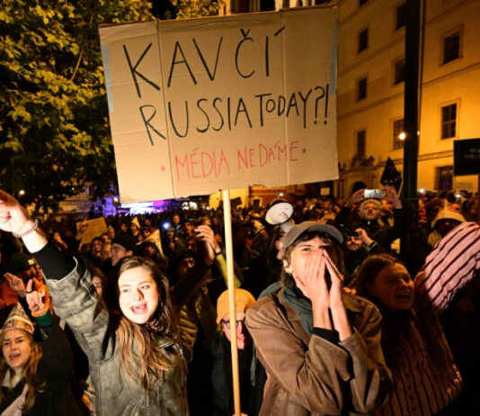 Чехия: Сотни протестующих штурмовали парламент, опасаясь за независимость СМИ